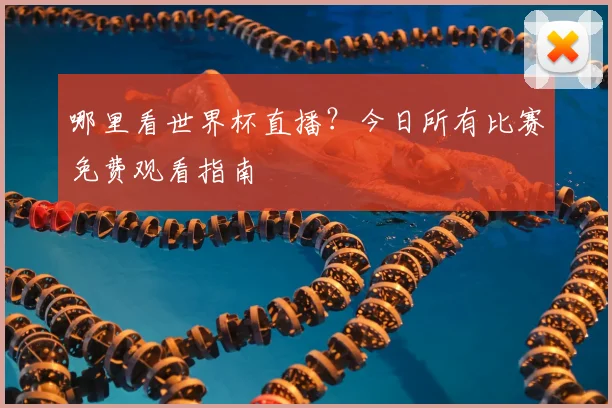 哪里看世界杯直播？今日所有比赛免费观看指南