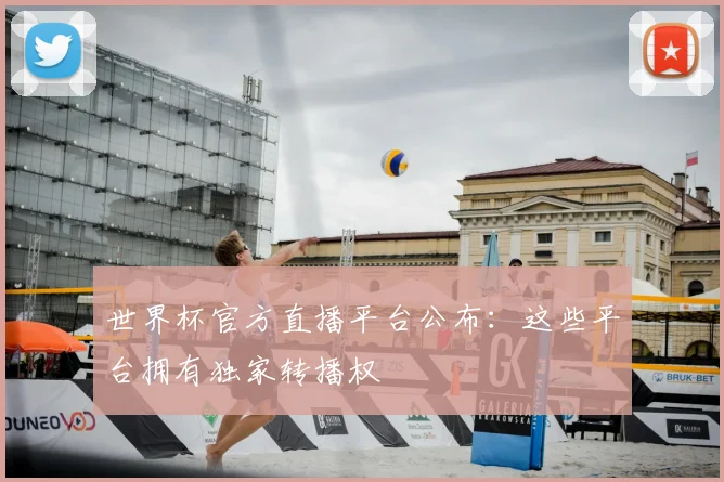 世界杯官方直播平台公布：这些平台拥有独家转播权